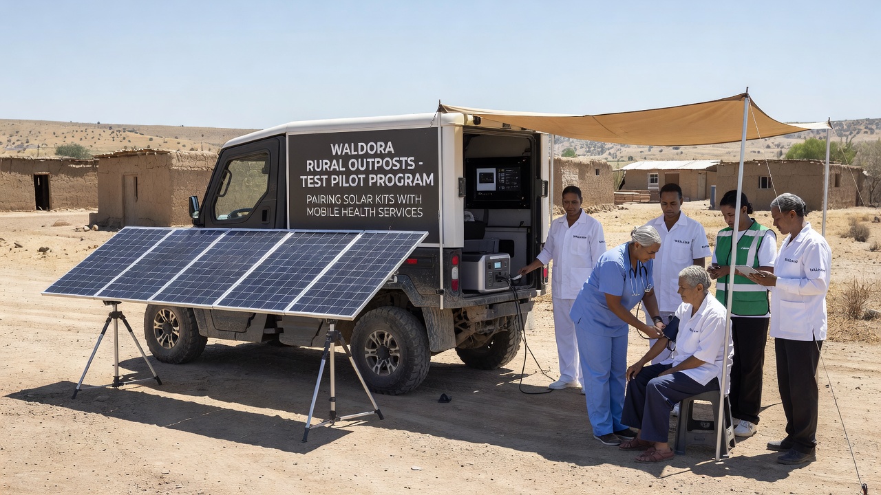 Waldora's Rural Outposts Test Pilot Program Pairs Solar Kits With Mobile Health Services